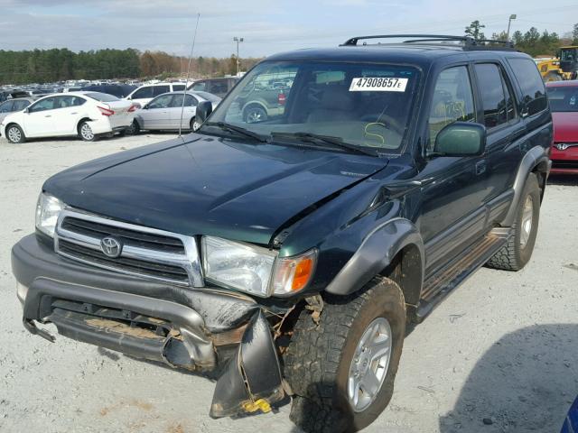 JT3HN87R8Y0308587 - 2000 TOYOTA 4RUNNER LI GREEN photo 2