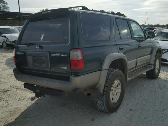 JT3HN87R8Y0308587 - 2000 TOYOTA 4RUNNER LI GREEN photo 4