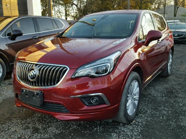 LRBFXASA2HD003275 - 2017 BUICK ENVISION P RED photo 2