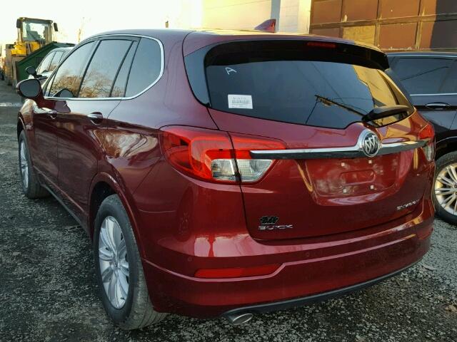 LRBFXASA2HD003275 - 2017 BUICK ENVISION P RED photo 3