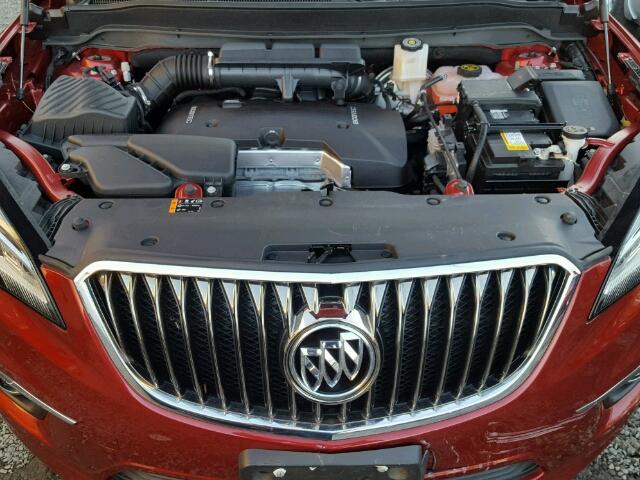 LRBFXASA2HD003275 - 2017 BUICK ENVISION P RED photo 7