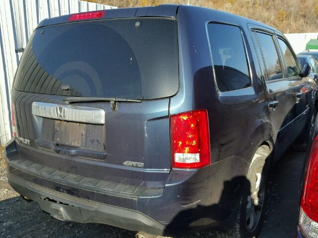 5FNYF4H56CB007923 - 2012 HONDA PILOT EXL BLACK photo 4