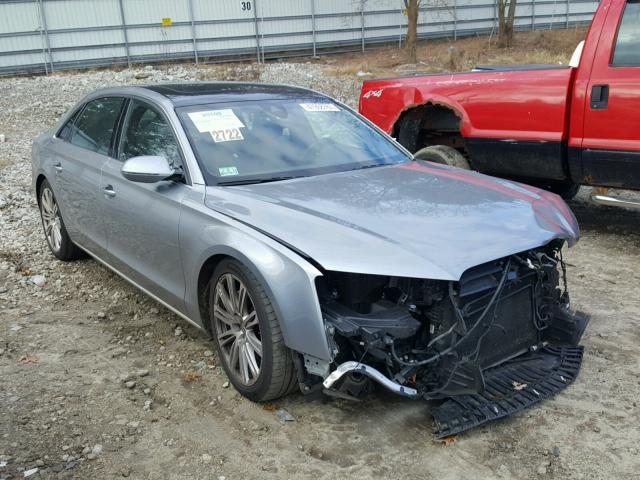 WAURGAFD7EN004282 - 2014 AUDI A8 L QUATT SILVER photo 1