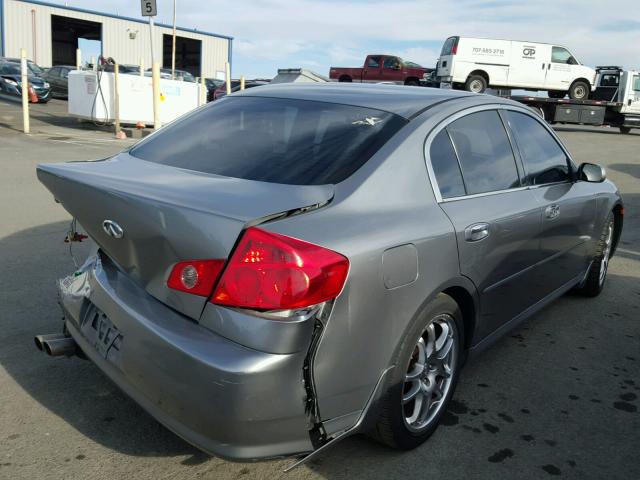 JNKCV51E96M505671 - 2006 INFINITI G35 SILVER photo 4