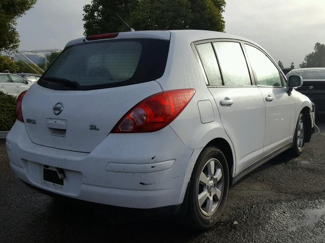 3N1BC13E69L408888 - 2009 NISSAN VERSA S WHITE photo 4