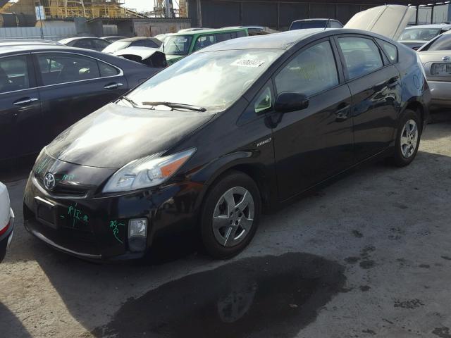 JTDKN3DUXA0063679 - 2010 TOYOTA PRIUS BLACK photo 2