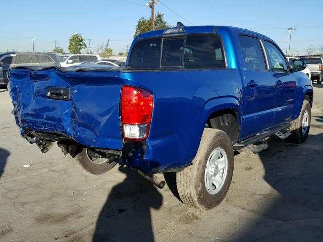 5TFAX5GN2HX085764 - 2017 TOYOTA TACOMA DOU BLUE photo 4