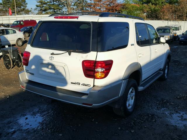 5TDBT44A62S086733 - 2002 TOYOTA SEQUOIA SR WHITE photo 4