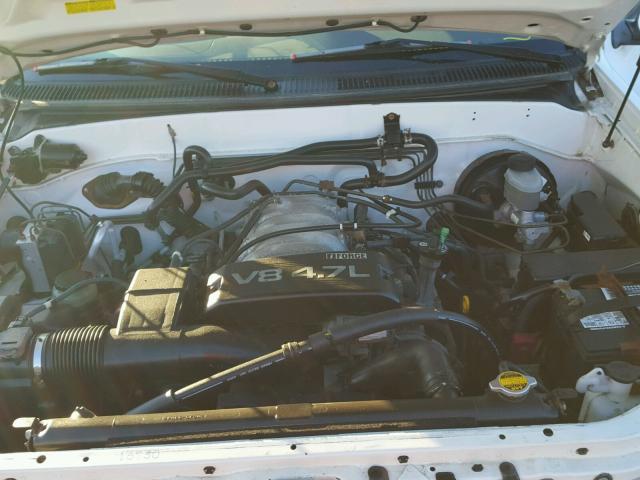 5TDBT44A62S086733 - 2002 TOYOTA SEQUOIA SR WHITE photo 7