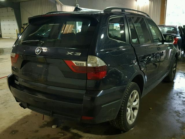 WBXPC93489WJ26547 - 2009 BMW X3 XDRIVE3 BLUE photo 4