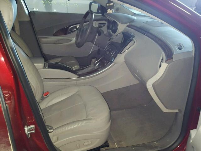 1G4GD5EG0AF164946 - 2010 BUICK LACROSSE C RED photo 5