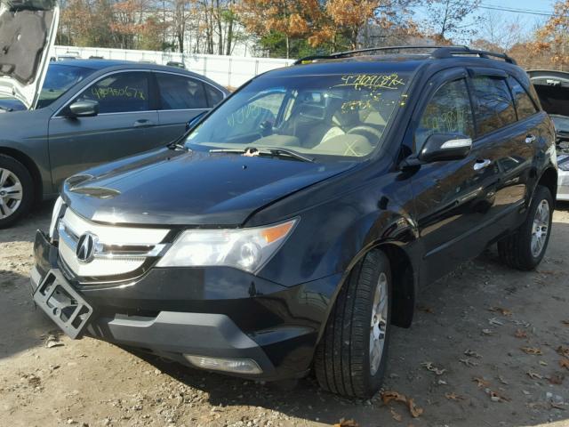 2HNYD28318H500283 - 2008 ACURA MDX TECHNO BLACK photo 2