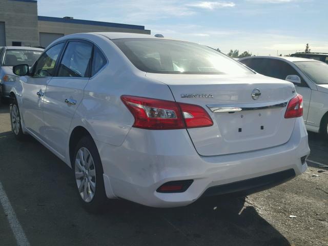 3N1AB7AP4GL668175 - 2016 NISSAN SENTRA S WHITE photo 3