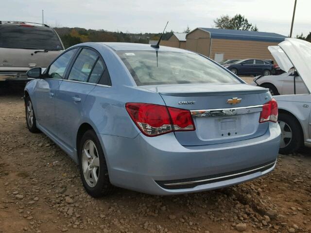 1G1PF5SC8C7127276 - 2012 CHEVROLET CRUZE LT BLUE photo 3