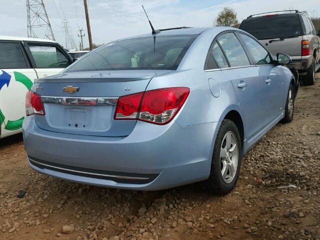 1G1PF5SC8C7127276 - 2012 CHEVROLET CRUZE LT BLUE photo 4