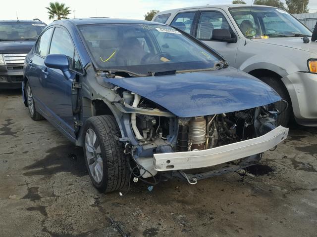 2HGFA1F87AH512055 - 2010 HONDA CIVIC EX BLUE photo 1
