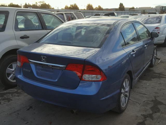 2HGFA1F87AH512055 - 2010 HONDA CIVIC EX BLUE photo 4
