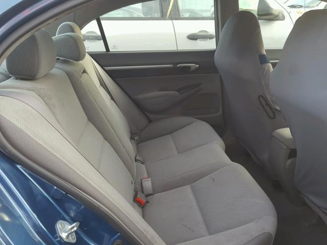 2HGFA1F87AH512055 - 2010 HONDA CIVIC EX BLUE photo 6