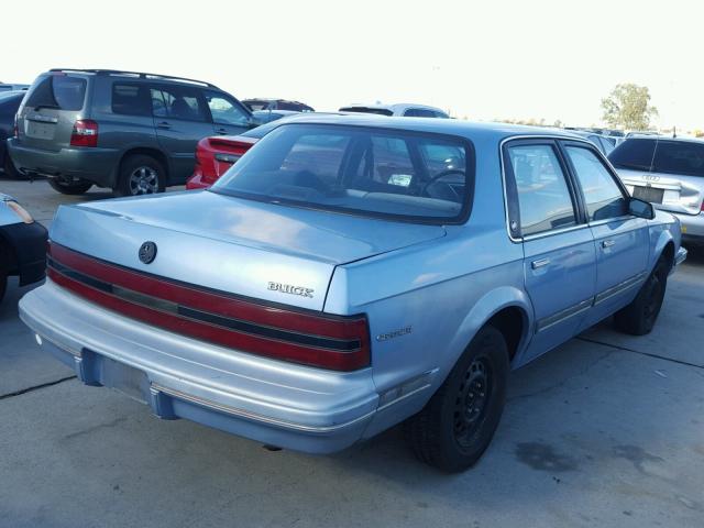 1G4AG55N4P6492195 - 1993 BUICK CENTURY SP BLUE photo 4