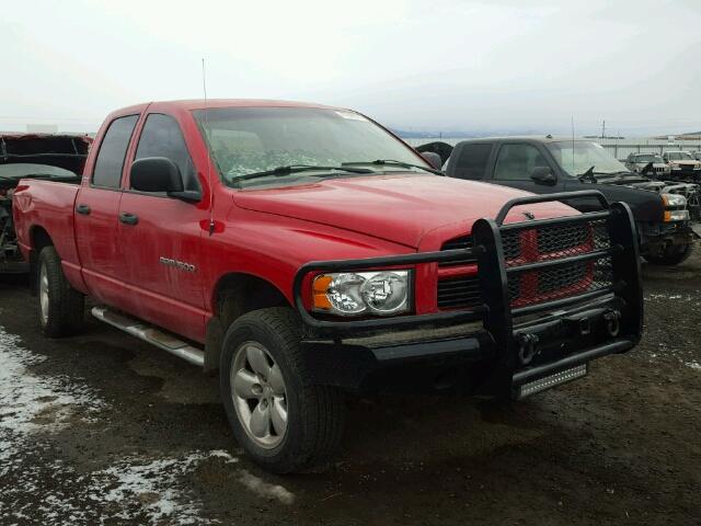 1D7HU18Z52J207096 - 2002 DODGE RAM 1500 RED photo 1