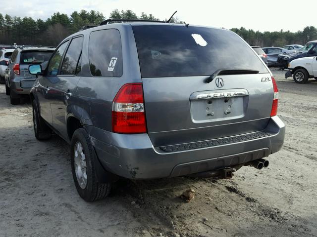 2HNYD18212H503323 - 2002 ACURA MDX GRAY photo 3