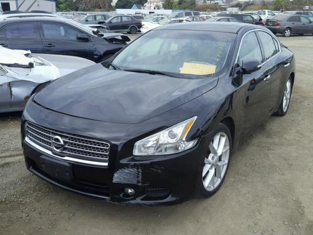 1N4AA51E59C850460 - 2009 NISSAN MAXIMA S BLACK photo 2