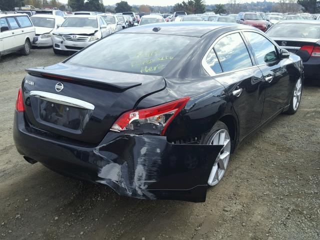 1N4AA51E59C850460 - 2009 NISSAN MAXIMA S BLACK photo 4