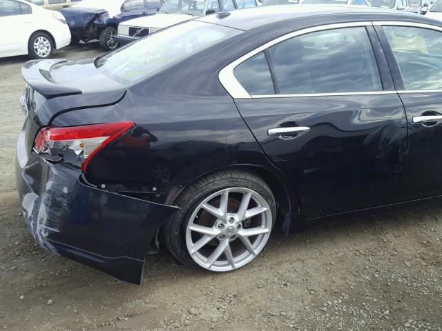 1N4AA51E59C850460 - 2009 NISSAN MAXIMA S BLACK photo 9