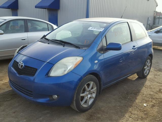 JTDJT903775077729 - 2007 TOYOTA YARIS BLUE photo 2