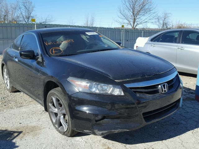 1HGCS2B84CA000623 - 2012 HONDA ACCORD EXL BLACK photo 1