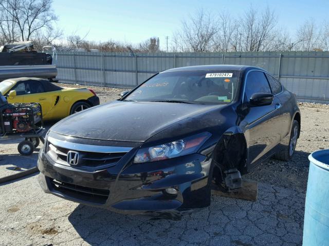 1HGCS2B84CA000623 - 2012 HONDA ACCORD EXL BLACK photo 2