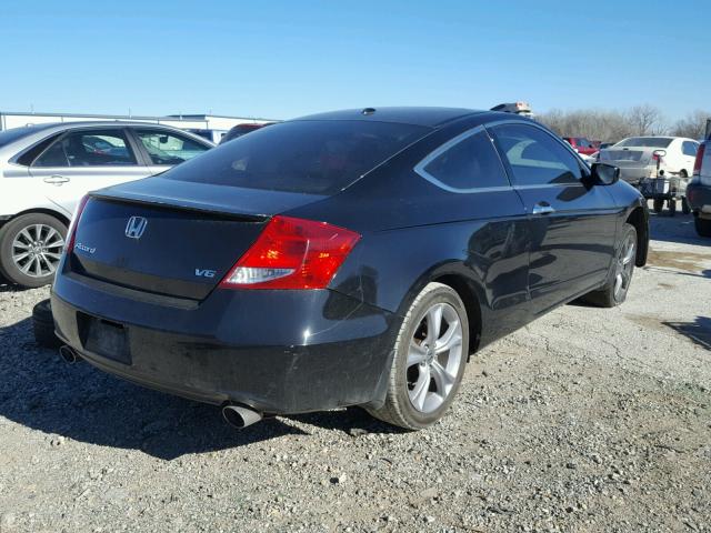 1HGCS2B84CA000623 - 2012 HONDA ACCORD EXL BLACK photo 4