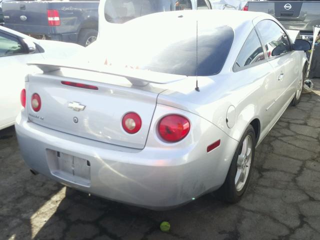 1G1AL18F777198404 - 2007 CHEVROLET COBALT LT SILVER photo 4