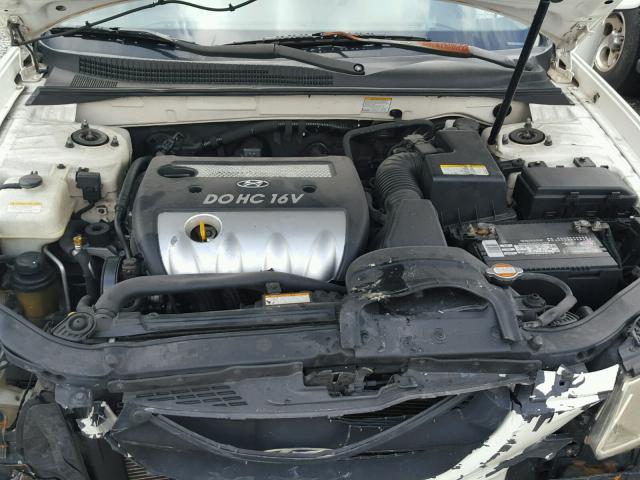 KMHET46C46A114040 - 2006 HYUNDAI SONATA GL WHITE photo 7