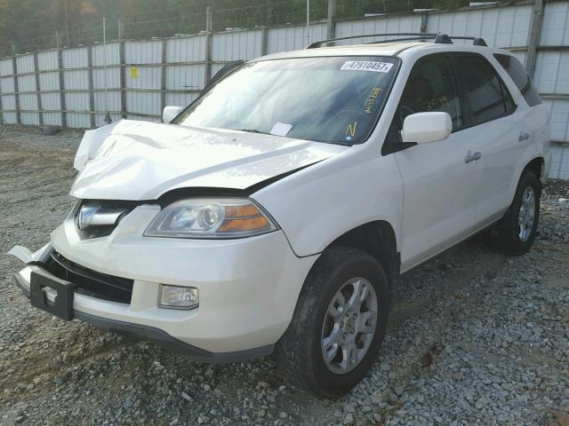 2HNYD18634H515365 - 2004 ACURA MDX TOURIN WHITE photo 2