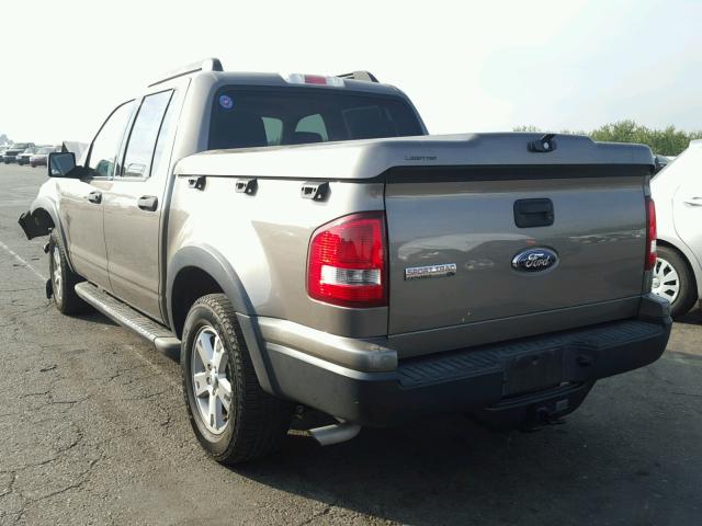 1FMEU31K37UA23296 - 2007 FORD EXPLORER S TAN photo 3