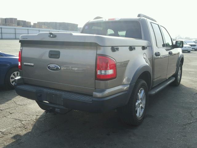 1FMEU31K37UA23296 - 2007 FORD EXPLORER S TAN photo 4