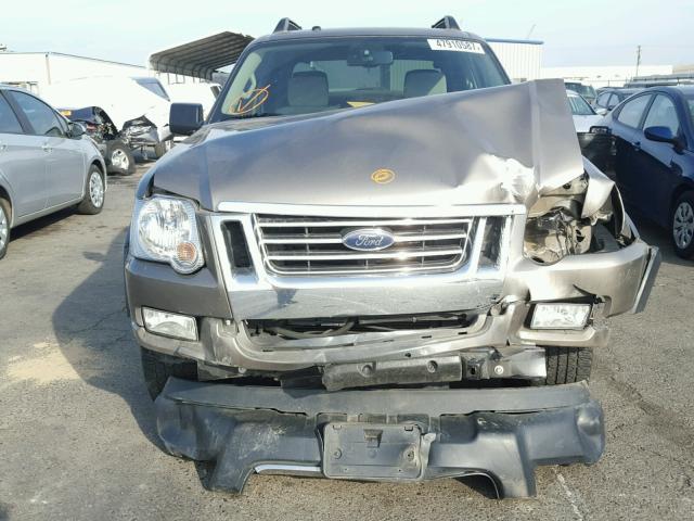 1FMEU31K37UA23296 - 2007 FORD EXPLORER S TAN photo 9