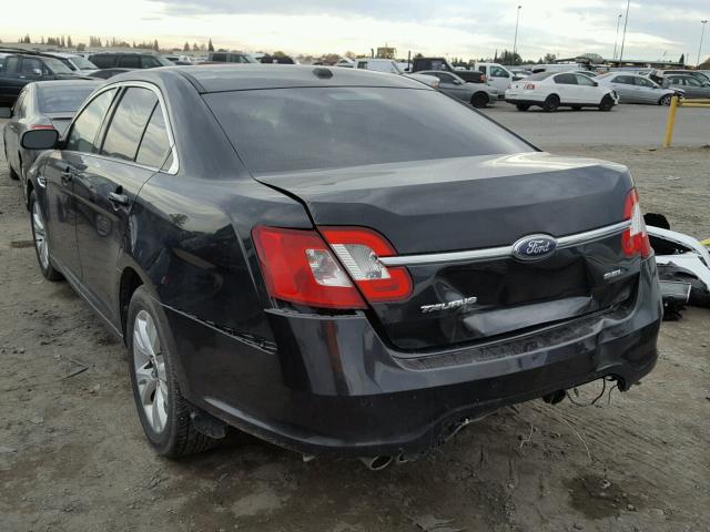 1FAHP2EW3AG106044 - 2010 FORD TAURUS SEL BLACK photo 3