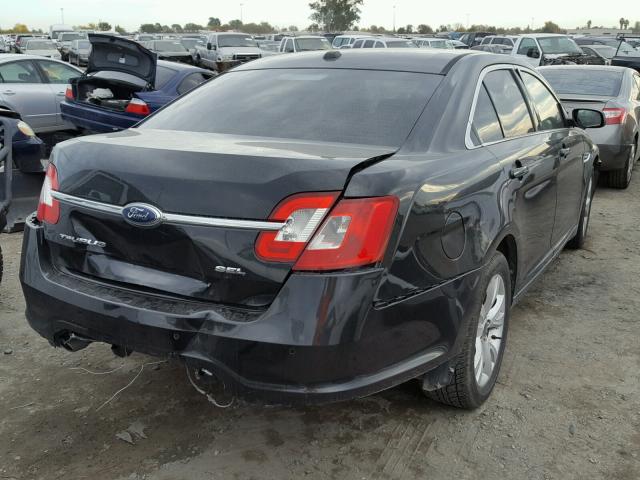 1FAHP2EW3AG106044 - 2010 FORD TAURUS SEL BLACK photo 4