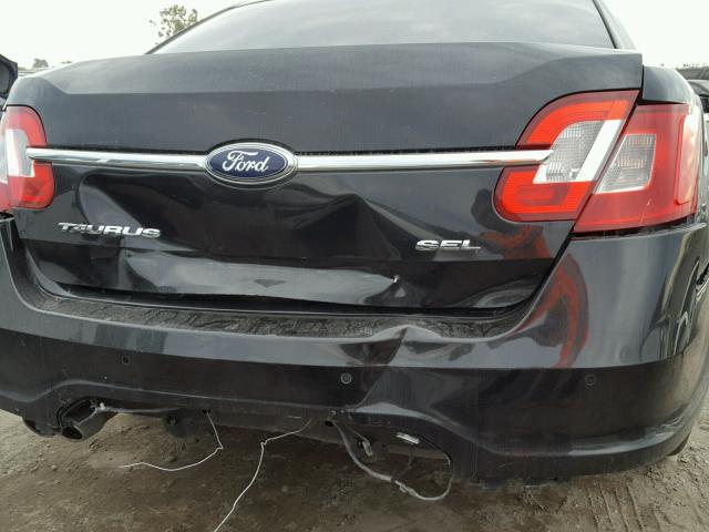 1FAHP2EW3AG106044 - 2010 FORD TAURUS SEL BLACK photo 9