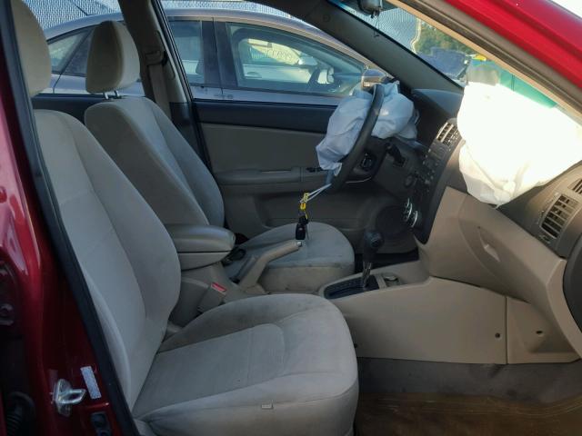 KNAFE221095660064 - 2009 KIA SPECTRA EX RED photo 5