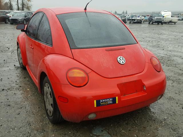 3VWCA21C1YM422475 - 2000 VOLKSWAGEN NEW BEETLE 红色 照片 3