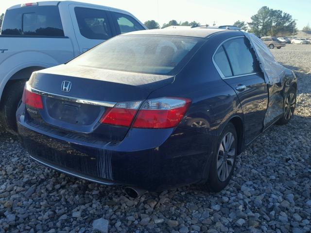 1HGCR2F34DA137881 - 2013 HONDA ACCORD LX BLUE photo 4