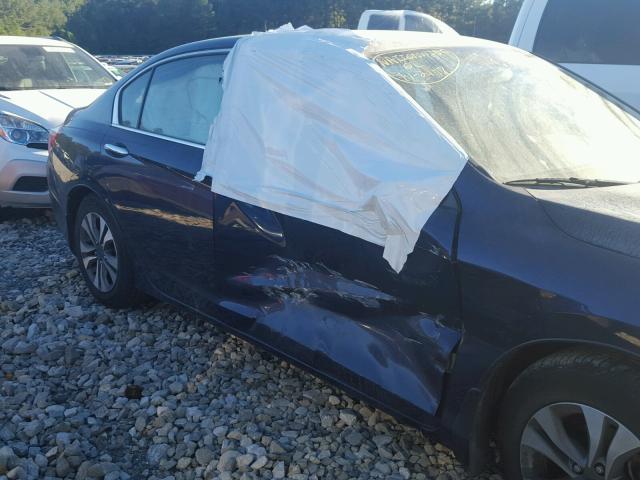 1HGCR2F34DA137881 - 2013 HONDA ACCORD LX BLUE photo 9