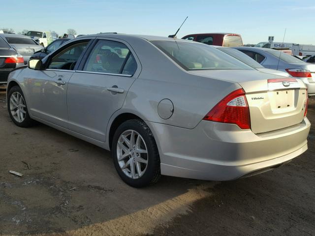 3FAHP0JA6AR400691 - 2010 FORD FUSION SEL BEIGE photo 3