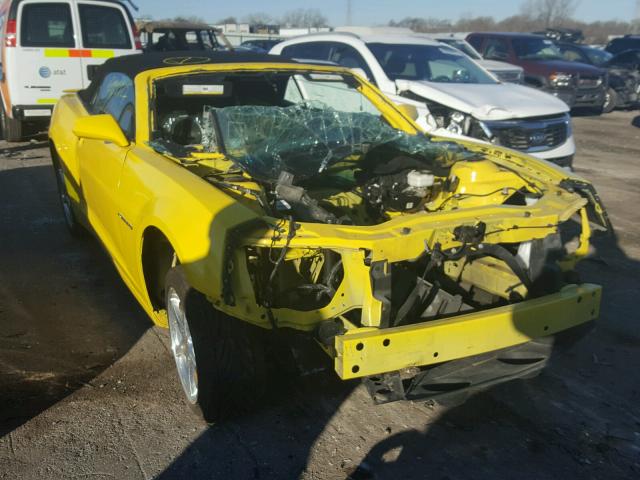 2G1FK3DJ2F9218344 - 2015 CHEVROLET CAMARO 2SS YELLOW photo 1