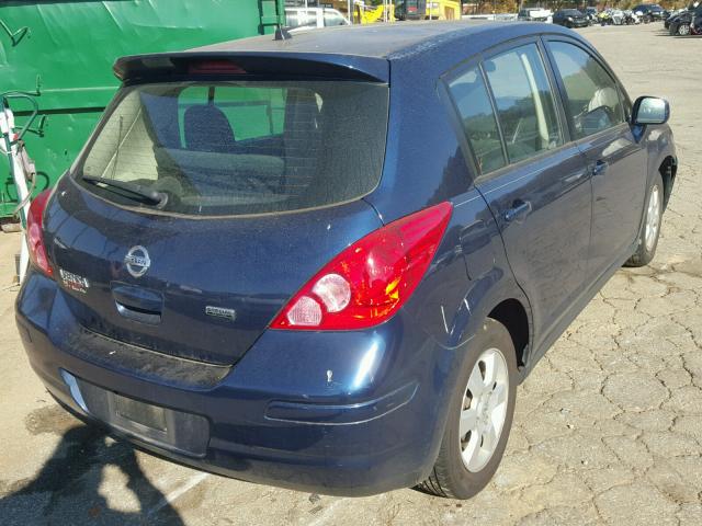 3N1BC1CP3CK281807 - 2012 NISSAN VERSA S BLUE photo 4