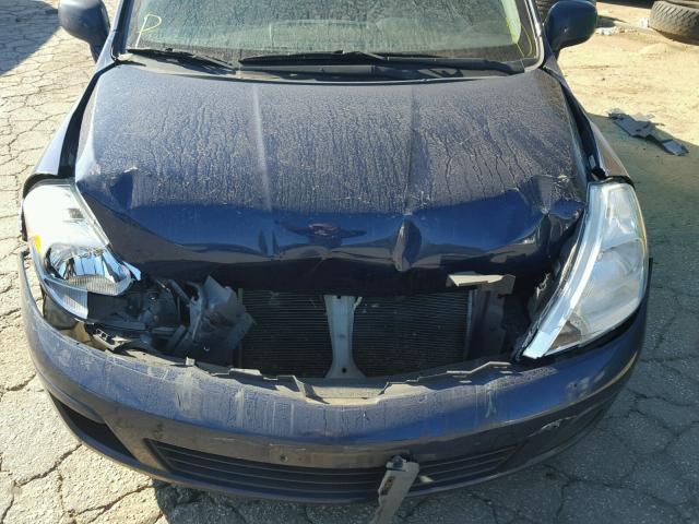 3N1BC1CP3CK281807 - 2012 NISSAN VERSA S BLUE photo 9