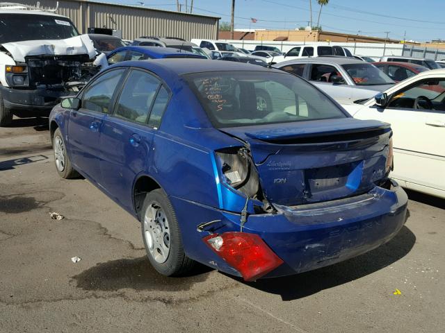 1G8AJ54F25Z176641 - 2005 SATURN ION LEVEL BLUE photo 3